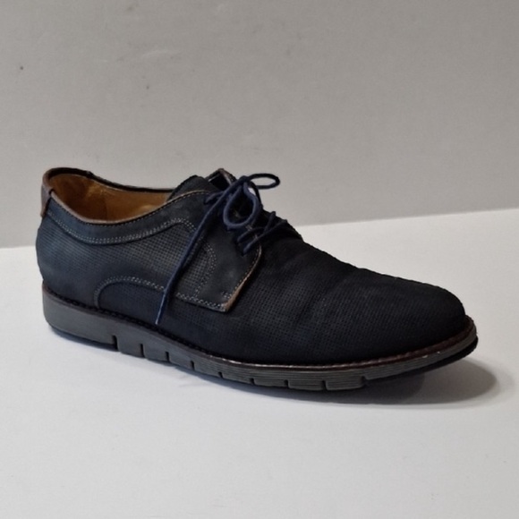 Johnston & Murphy 1850 Men’s Made in Brazil Dark Blue Leather Oxford Shoes 9.5M main image 5